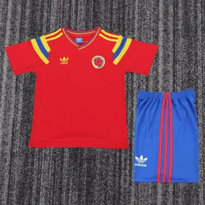 1990 Retro Colombia Away kids kit jersey