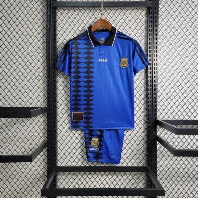 1994 Retro Argentina Away kids kit jersey