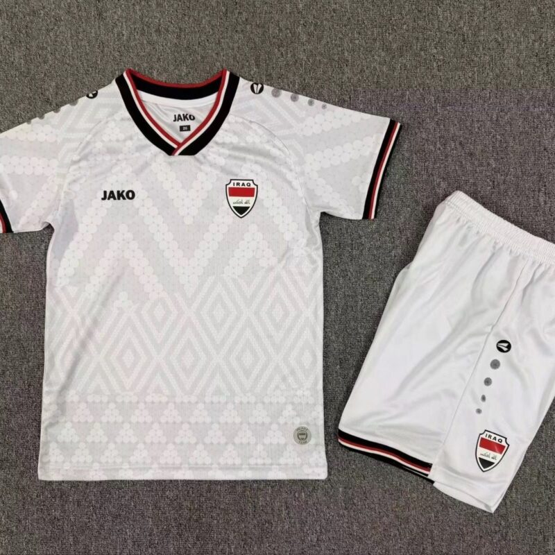 7158e431-7b2a-48c1-beb6-cfcb8a41d218 2026 Iraq away kids kit jersey - Image 1