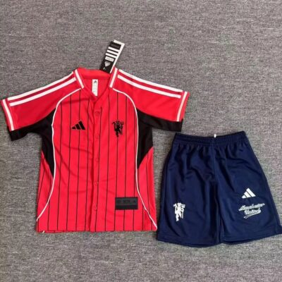 2025/2026 Manchester United Baseball kids kit jersey