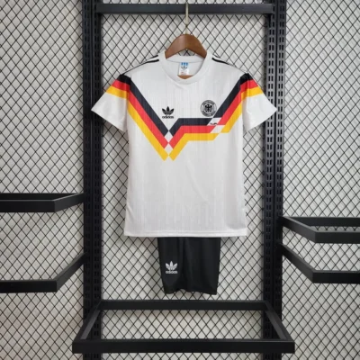 1990 Retro Germany Home kids kit jersey