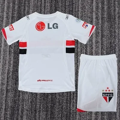2007/2008 Retro São Paulo  kids kit Home jersey - Image 2