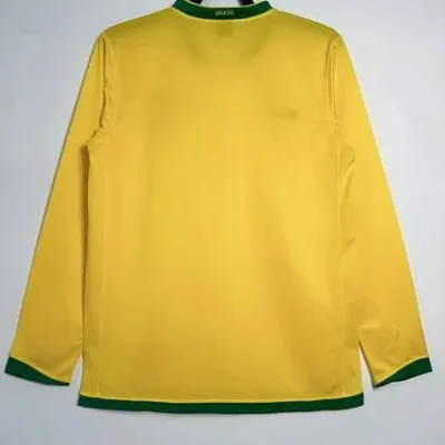 2006 Retro Long Sleeve Brazil Home  jersey - Image 2