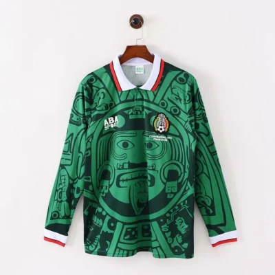 1998 Retro Long Sleeve Mexico Home jersey