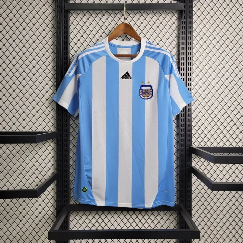 85fefa397457865edc551ba8d66369aa 2010 Retro Argentina Home jersey - Image 1