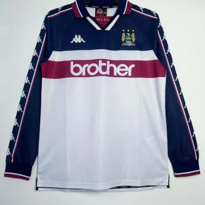 1997/1998 Retro Long Sleeve Manchester City Away jersey