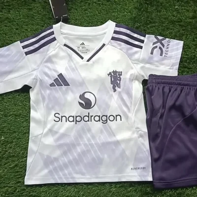 2025/2026 Manchester United Away kids kit jersey