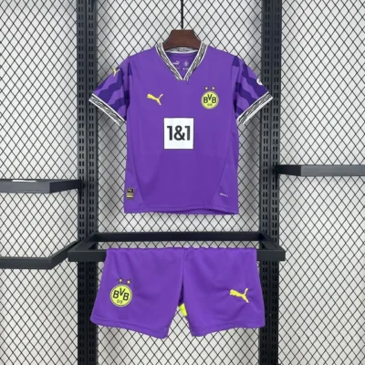 2025/2026 Dortmund Goalkeeper Kids kit jersey