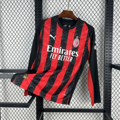 2025/2026 Long Sleeve AC Milan Home jersey