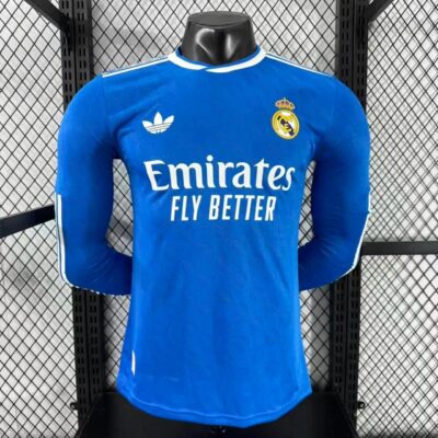 2025/2026 Long Sleeve Player Version Real Madrid  Third Away jersey