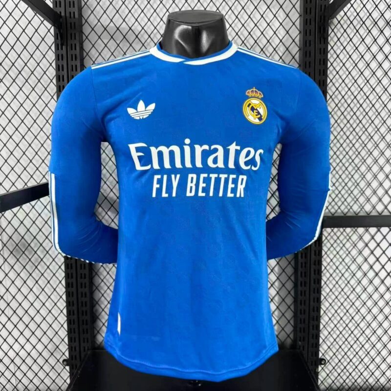 902a88d2901334e581d52d1ca1e4d052 2025/2026 Long Sleeve Player Version Real Madrid Third Away jersey - Image 1