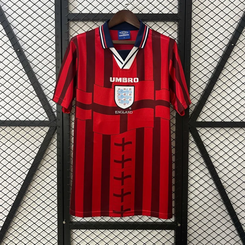 92ca52577ee6b55e809985e260176250 1998 Retro England Away jersey - Image 1