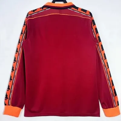 1998/1999 Retro Long Sleeve AS Roma Home jersey - Image 2