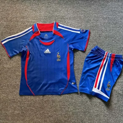 2006 Retro France Away kids kit jersey