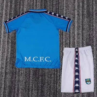 1997/1998 Retro Manchester City Home kids kit jersey - Image 2