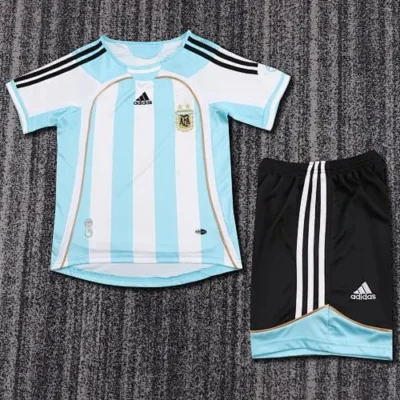 2006/2007 Retro Argentina Home kids kit jersey