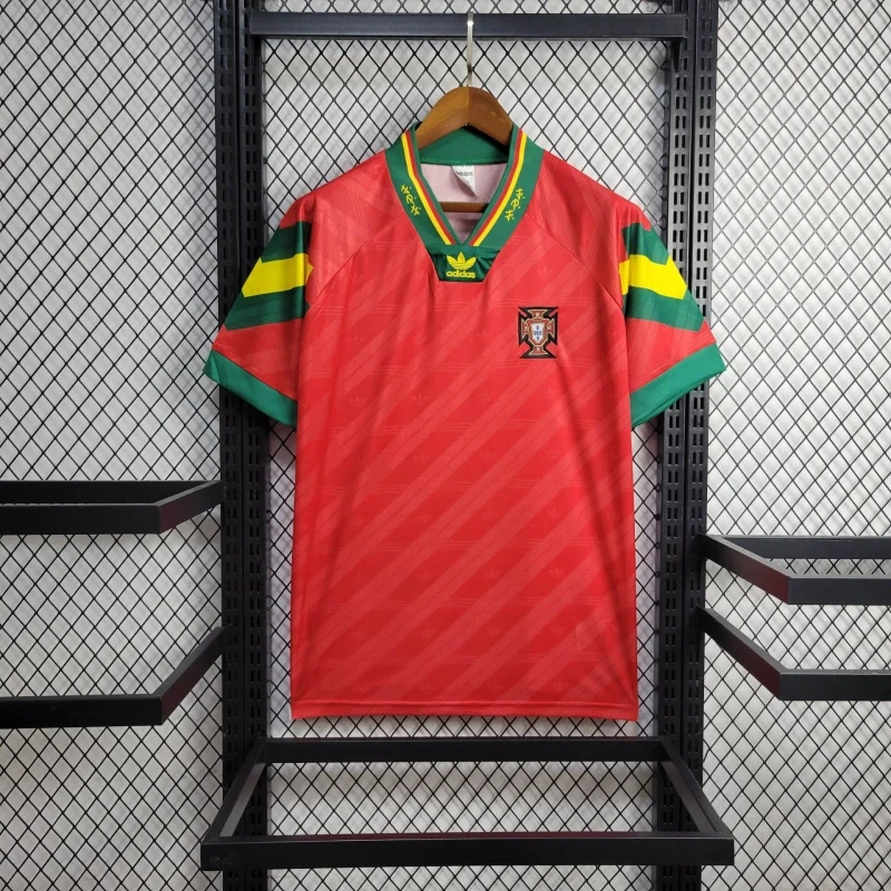 a61f146b09ee6e59ddb0182fd59dcdf8 1992 Portugal Home retro jersey - Image 1