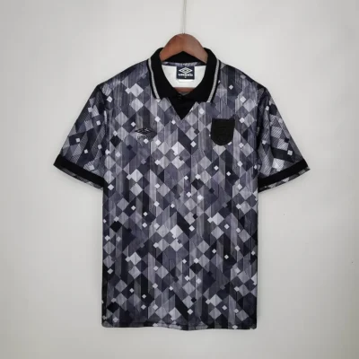 1990 Retro England Blackout Special Edition Black jersey