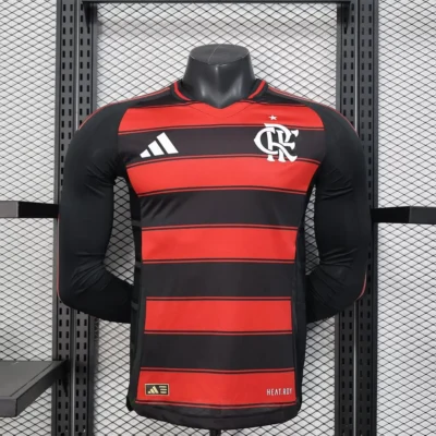 2025/2026 Long Sleeve Player Version Flamengo Home jersey