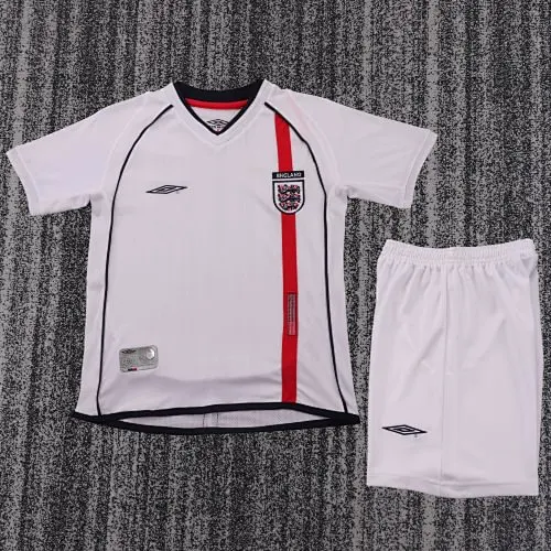 a8fd41ea5e9864e80c5f3f9f1de3fd61 2002 Retro England Home kids kit jersey - Image 1