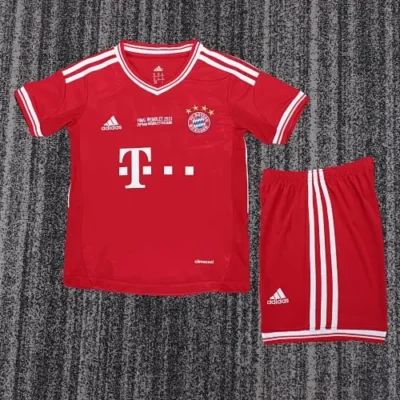 2013/2014 Retro Bayern Munchen Home kids kit jersey