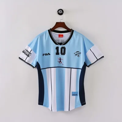 2001 Retro Argentina Away Maradona#10 Commemorative Edition jersey
