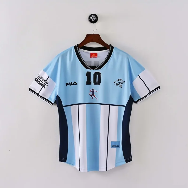 ad8441a502fd3bf7319e2be0e4f32d93 2001 Retro Argentina Away Maradona#10 Commemorative Edition jersey - Image 1