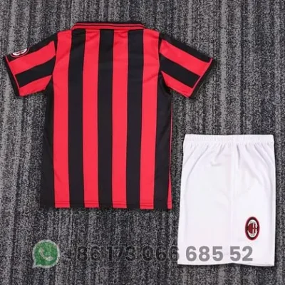 1996/1997 Retro AC Milan Home kids kit jersey - Image 2
