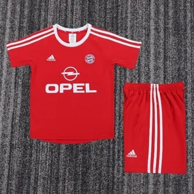 2001/2002 Retro Bayern Munchen Home kids kit jersey