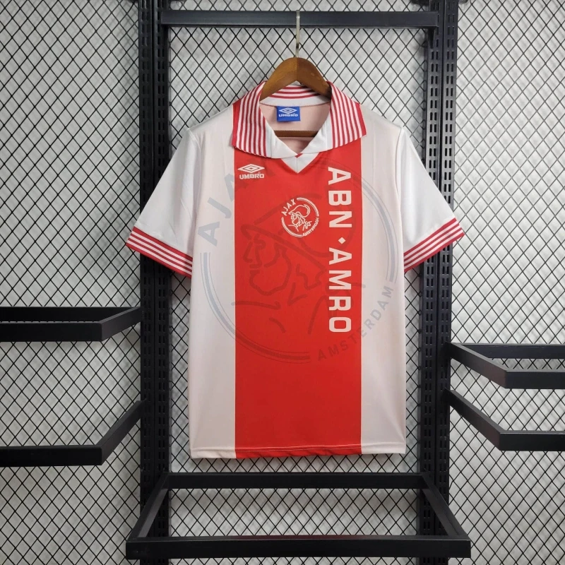 b129fbf125af06a1cda26a94458a6028 1995/1996 Retro Ajax Home jersey - Image 1