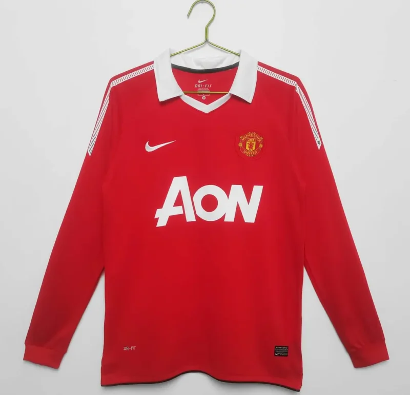 b992c0f97dd6f50c7a3d9def03e07be3 2010/2011 Retro Long Sleeve Manchester United Home jersey - Image 1