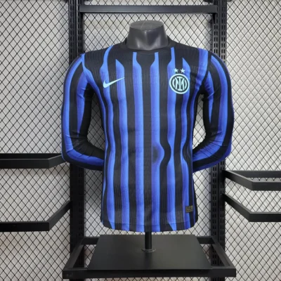 2025/2026 Long Sleeve Player Version Inter Milan Home jersey