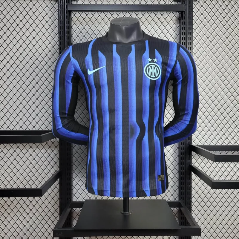 2025/2026 Long Sleeve Player Version Inter Milan Home jersey - Image 1