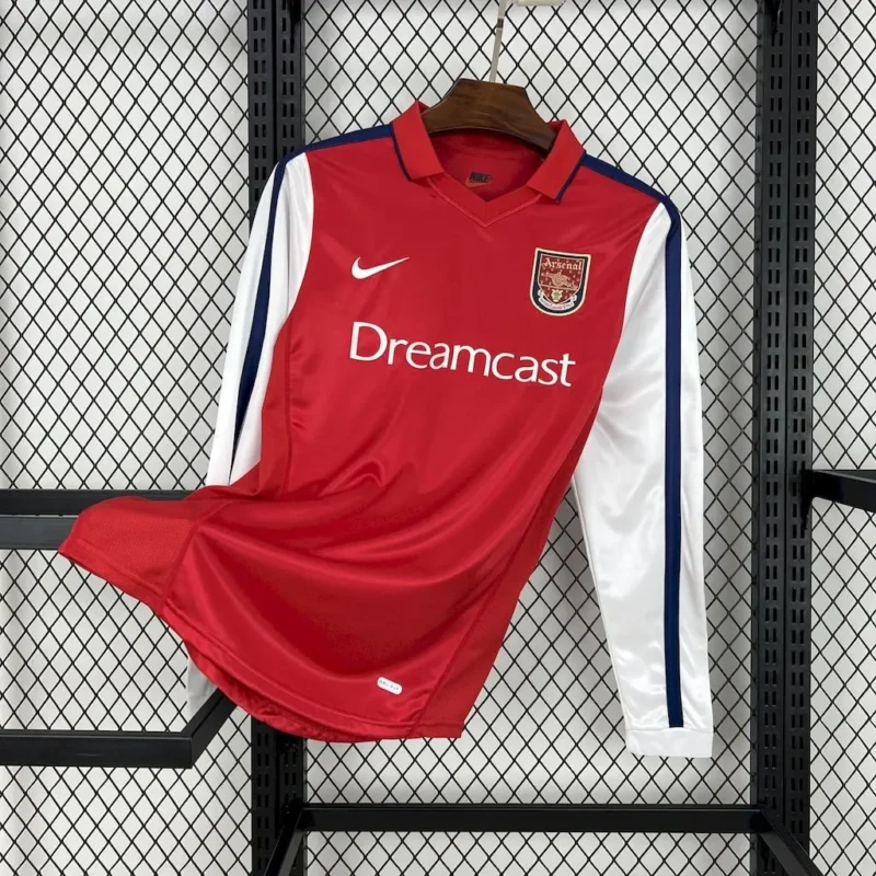 bc5fc626002b79a1c613fe0a359671ee 2000/2001 Retro Long Sleeve Arsenal Home jersey - Image 1
