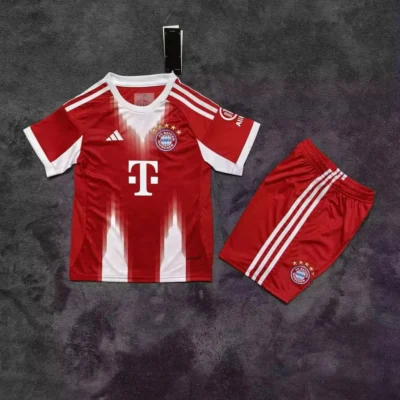 2025/2026 Bayern Munchen Home Kids kit jersey
