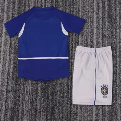 2002 Retro Brazil Away kids kit jersey - Image 2