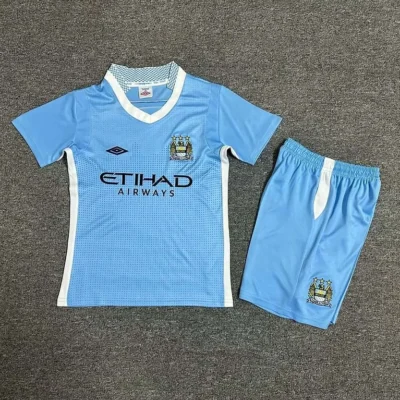 2011/2012 Retro Manchester City Home kids kit jersey