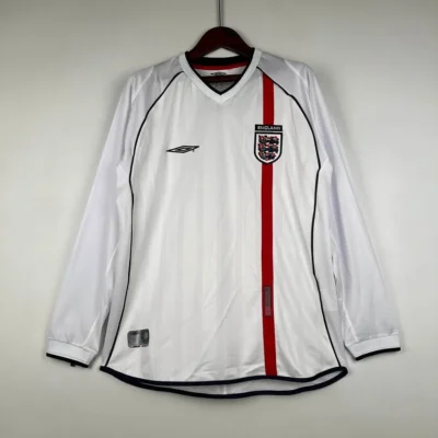 2002 Retro Long Sleeve England Home jersey