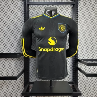 2025/2026 Long Sleeve Player Version Manchester United Away jersey