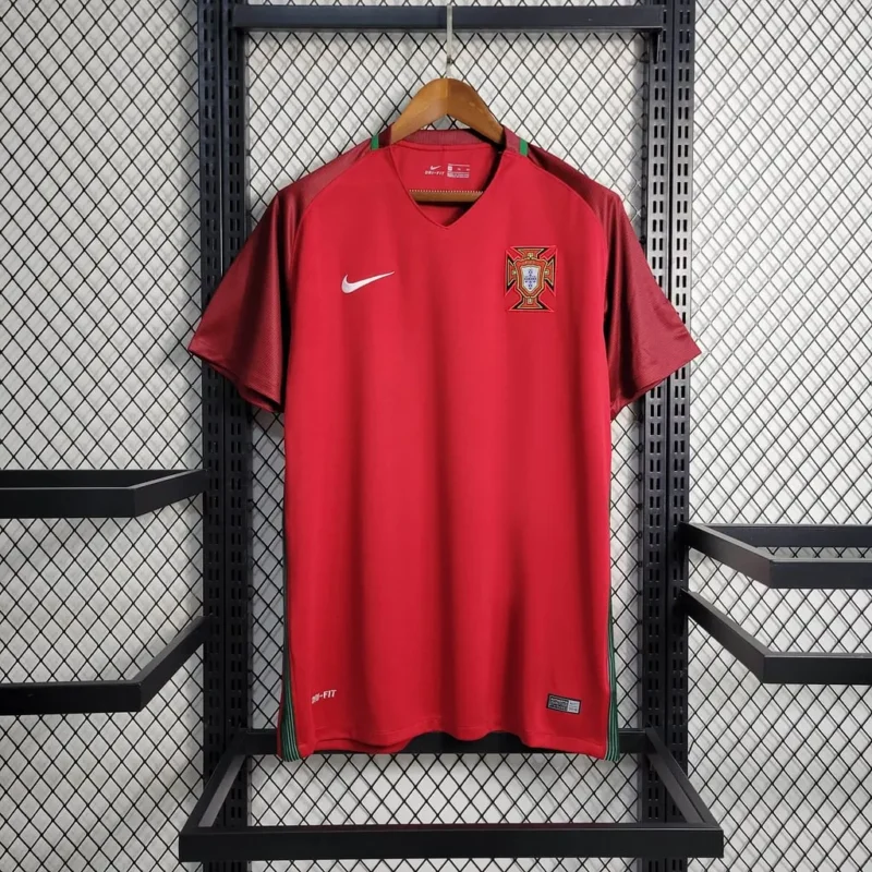 cd354d16d16f54bff4101000e68b32ce 2016 Retro Portugal Away jersey - Image 1
