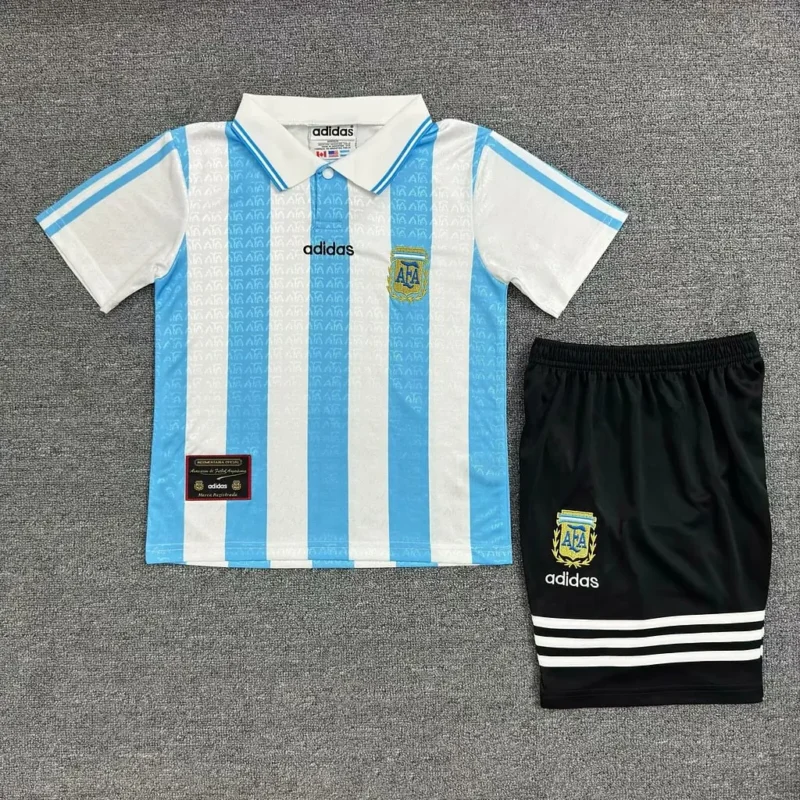 cdefffea8a48cad394afecaf3966de8a 1994 Retro Argentina Home kids kit jersey - Image 1