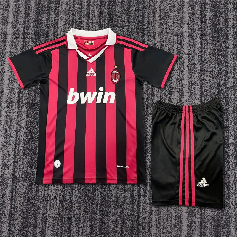 d1c8756f-dcfc-439f-9e08-275d8c07ce35.jpeg.a 2009/2010 Retro AC Milan Home kids kit jersey - Image 1