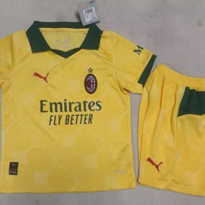 2025/2026 AC Milan Third Away kids kit jersey