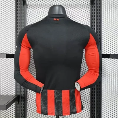 2025/2026 Player Version Long Sleeve AC Milan Home jersey - Image 2