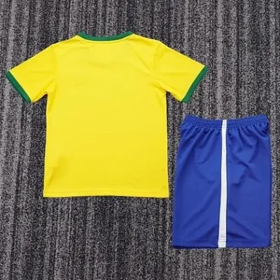 1970 Retro Brazil Home kids kit jersey - Image 2