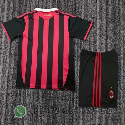 2009/2010 Retro AC Milan Home kids kit jersey - Image 2