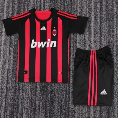 2008/2009 Retro AC Milan Home kids kit jersey