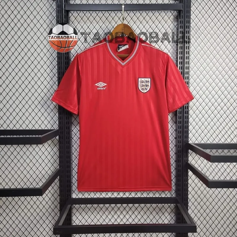 eacbecde56a7911652772af481556e37 1986 Retro England Away jersey - Image 1