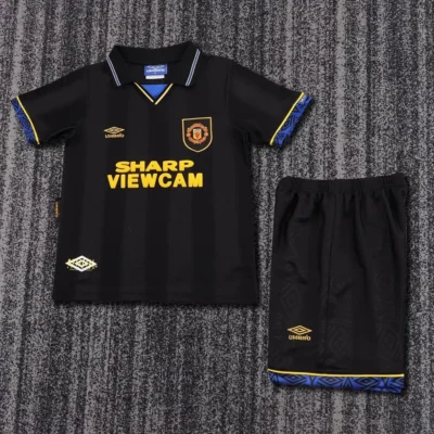 1993/1994 Retro Manchester United Away kids kit jersey