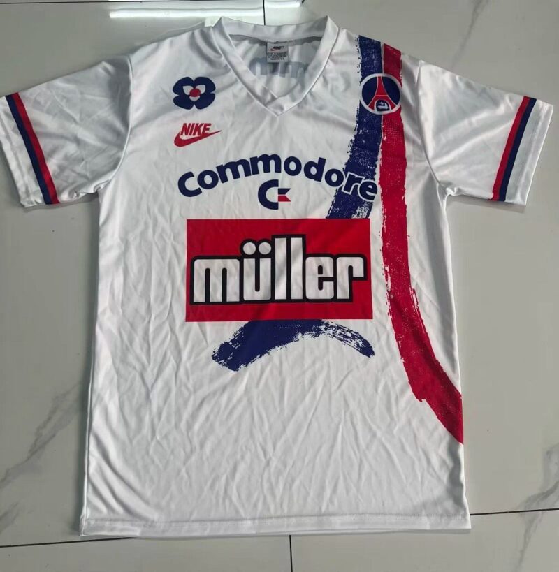 ec6ae0fe15184d6b16be433a783db3ce 1991/1992 Retro Paris Saint-Germain Away jersey - Image 1